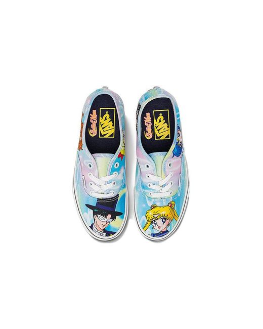 Vans Blue Sailor Moon X Authentic 'Pretty Guardian & Tuxedo Mask' for men