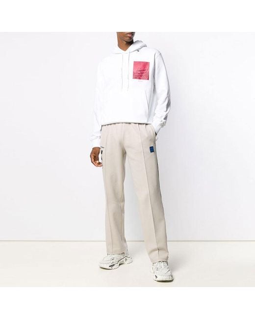 Off-White c/o Virgil Abloh White Arrows Sketch Cotton Loose Normal Fit Sweater for men