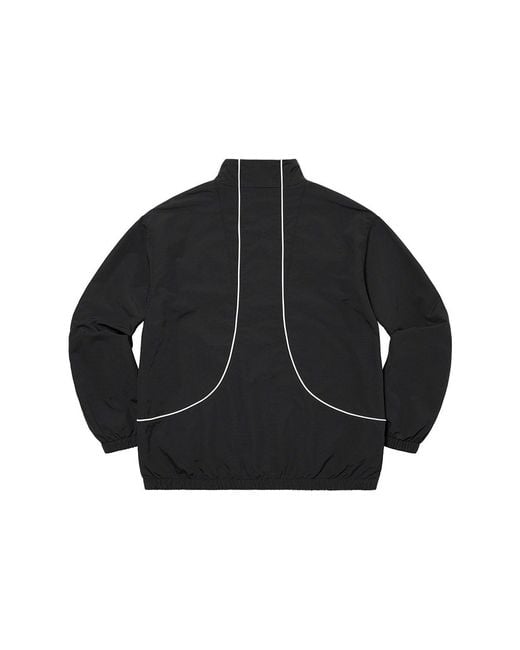 Supreme Black Piping Track Jacket for men