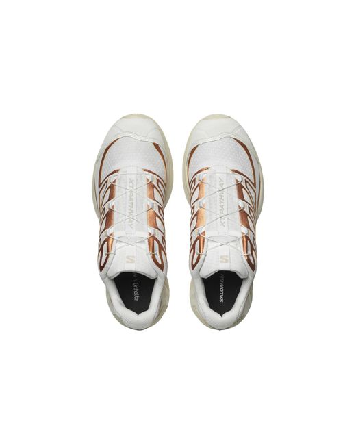 Salomon White Xt-Pathway Metallic Sneakers Ftw Copper Almond Milk' for men