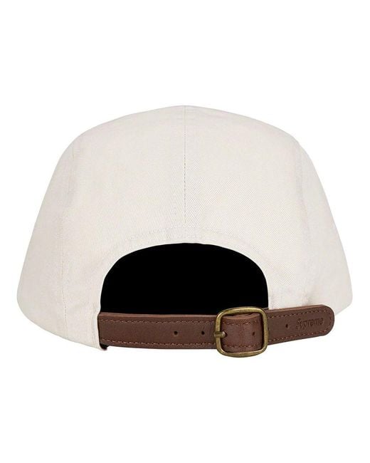 Supreme Pink Washed Chino Twill Camp Cap for men