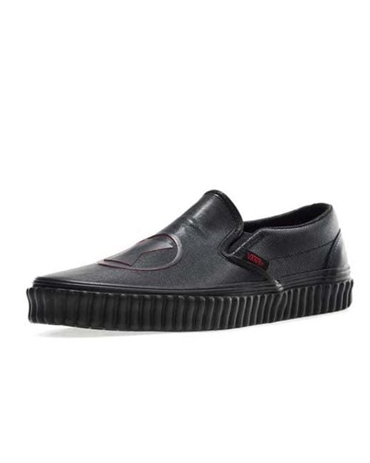 Vans Black Marvel X Slip-On Widow' for men