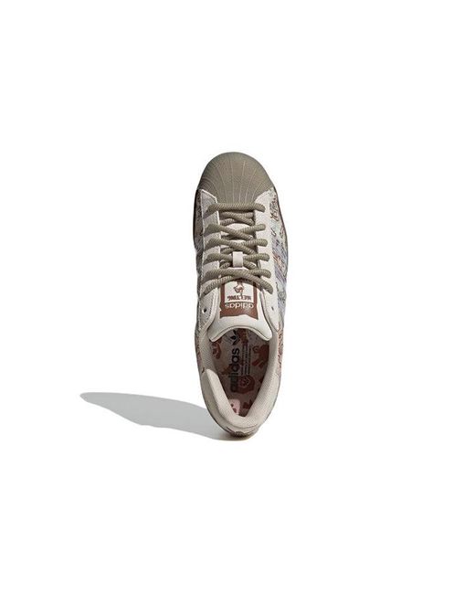 Adidas Brown Melting Sadness X Superstar 'Allover Graphics for men