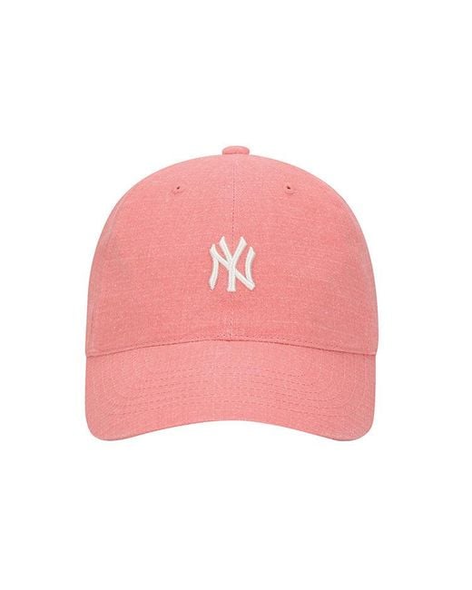 MLB Pink Ny Small Label Cap Baseball Cap