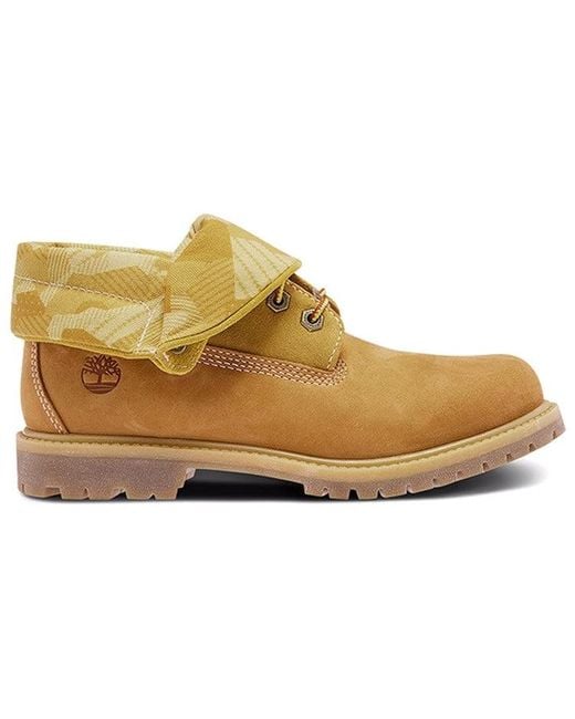 Timberland Brown (Wmns) Roll Top Boots Basic 'Wheat'