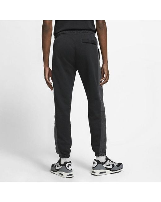 Nike Black As Nsw Bb Jggr Snl Cb Casual Sports Bundle Feet Fleece Lined Knit Long Pants/Trousers for men