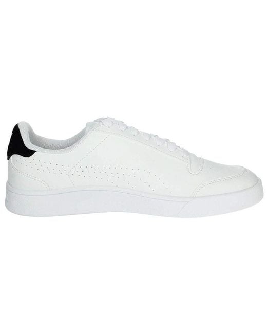 PUMA White Shuffle Perf Sneakers for men