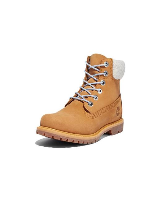 Timberland Brown (Wmns) Premium Inch Waterproof Boot 'Wheat Nubuck And'