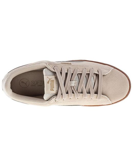 PUMA White (Wmns) Vikky Platform 'Pebble'