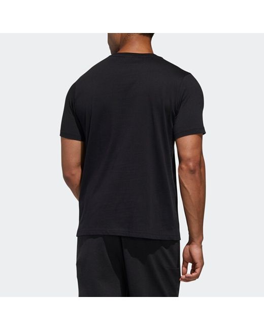Adidas Black Ub Gfx Tee 2 Funny Printing Sports Short Sleeve for men
