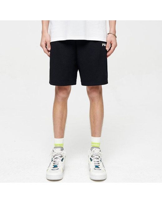 Fila Black Basketball Sports Shorts for men