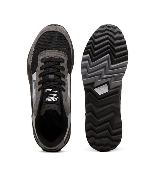 PUMA Black Road Rider Sd Cool Mid' for men