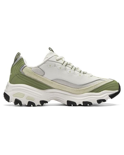 Skechers White D'Lites Varsity Spirit Sneaker for men