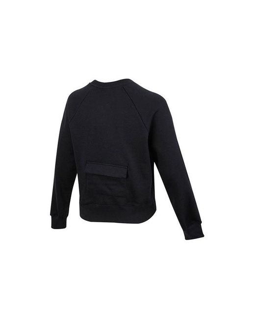 Nike Blue (Wmns) Sportswear Swoosh French Terry Crew Sweatshirt