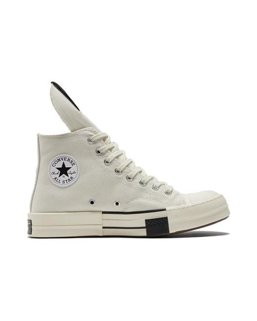 Converse White Rick Owens X Drkshdw Drkstar Chuck 70 High 'Egret' for men