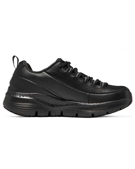 Skechers Black (Wmns) Arch Fit Slip Resistant Trickell 2.0
