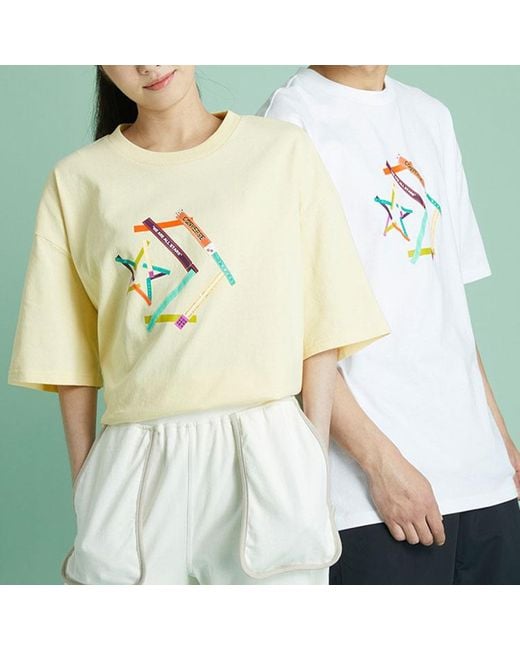 Converse Natural Pattern Printing Sports Round Neck Short Sleeve T-Shirt for men