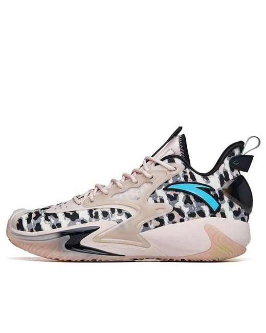 Anta Blue Shock Wave 3 Pro 'Light Leopard Print' for men