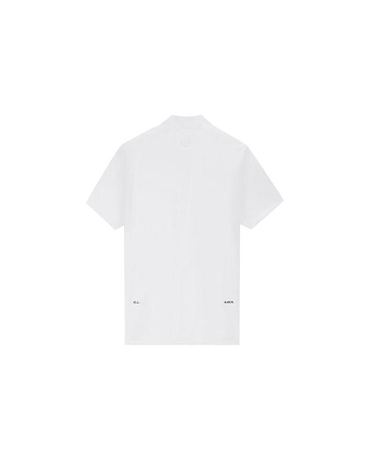 Nike X Drake Nocta Golf Short Sleeve Mock Neck Top in White for