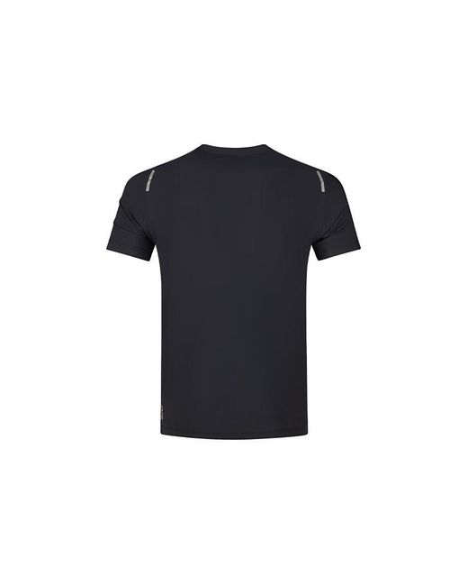 Asics Black Short Sleeved Running Top Asia Sizing 'Performance' for men