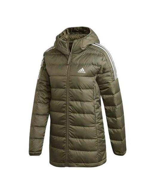 Adidas Green Female Essentials Down Parka