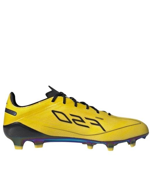 Adidas Yellow F50 Elite 2010 Leather Fg for men