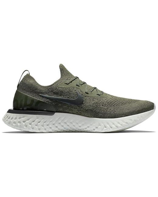 Nike Epic React Flyknit 'olive' in Brown for Men | Lyst