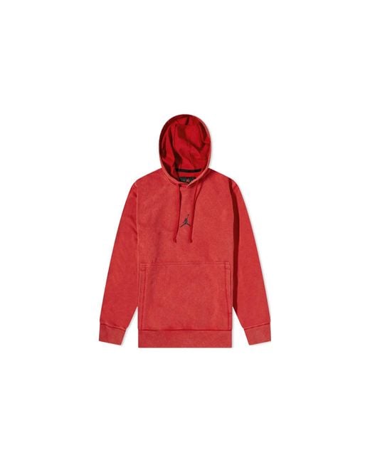 Nike Red Dri-Fit Fleece Pullover Hoodies for men