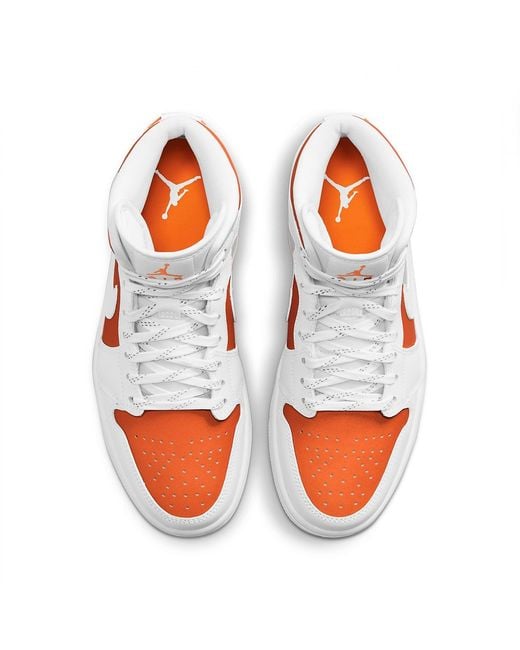 Nike White (Wmns) 1 Mid Se 'Bright Citrus'