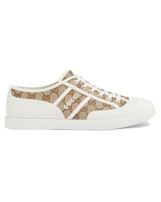 Gucci Natural Gg Canvas Trainer Ebony' for men