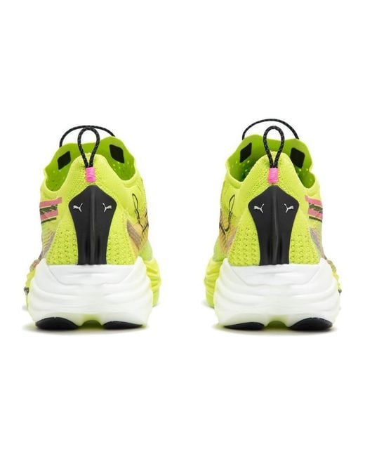 PUMA Yellow Fast-R Nitro Elite Running Shoes 'Solar' for men