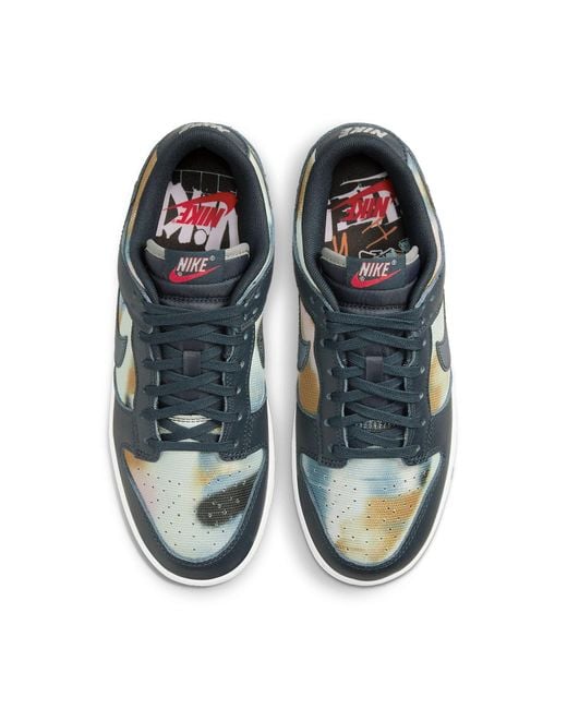 Nike Blue Dunk Low Premium 'Graffiti Pack for men