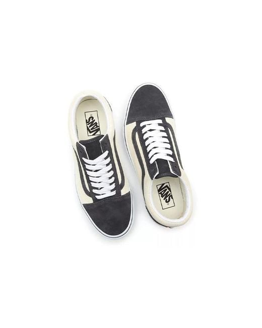 Vans White 2Tone Suede Old Skool for men