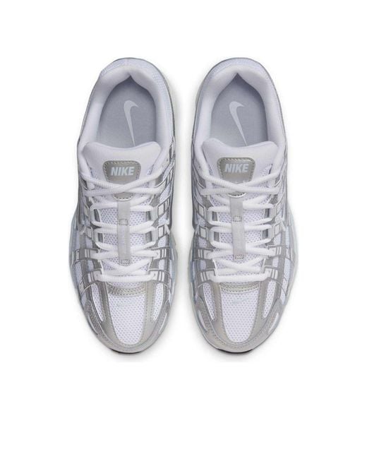 Nike White P-6000 Sneakers