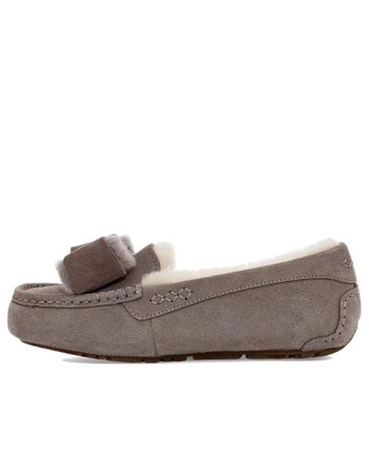 Ugg Brown Ansley Twinface Bow