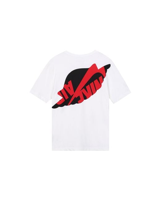 Nike White Basketball Athleisure Casual Sports Short Sleeve for men