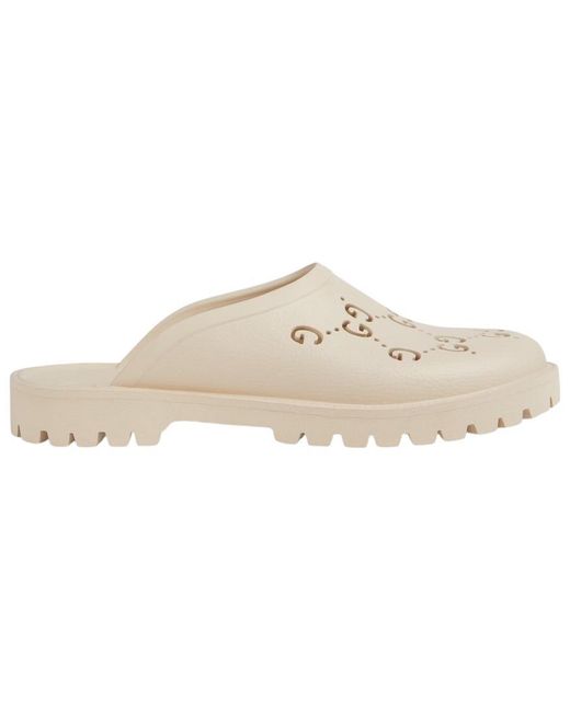 Gucci Natural Ella Embossed Gg Trek Slide for men