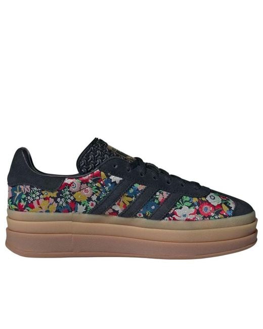 Adidas Blue (Wmns) Gazelle Bold 'Liberty London Floral Embroidery'