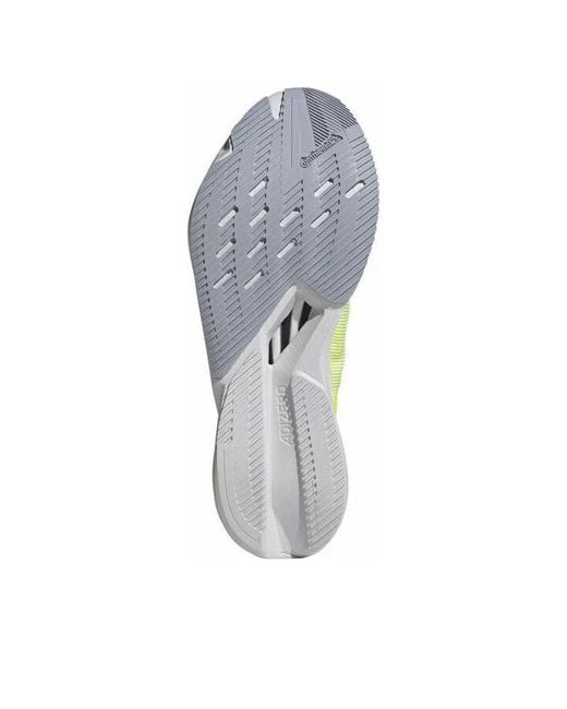 Adidas Yellow Adizero Boston 12 'Lucid Lemon Core Metallic' for men