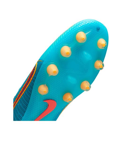 Nike Blue Mercurial Vapor 14 Elite Hg Hard Ground Soccer Shoes for men