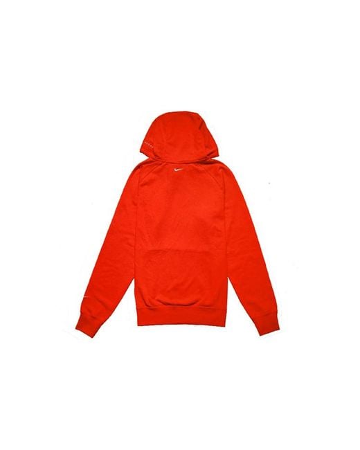 Nike Sportswear Swoosh Large Printing Pullover Orangered for men
