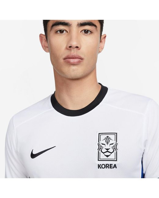 Nike White Dri Fit South Korea 2023 Stadium Away Jersey Global' for men