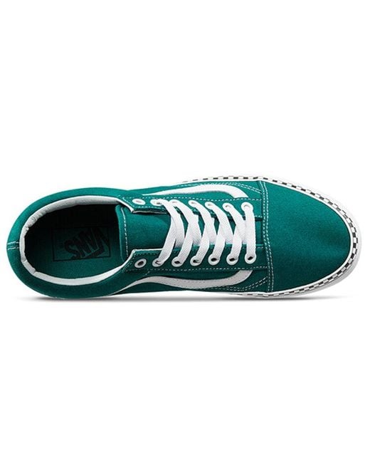 Vans Green Check Foxing Old Skool for men