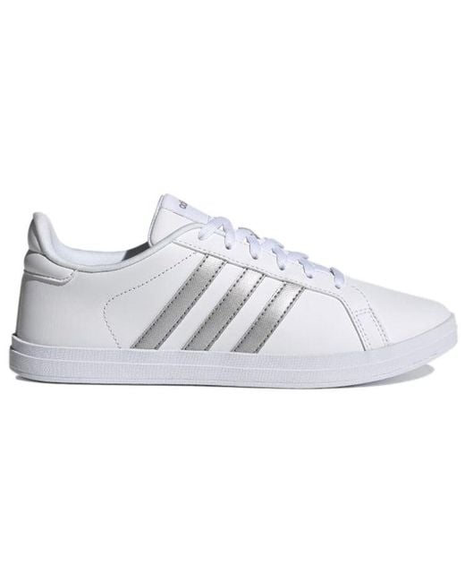 Adidas White (Wmns) Courtpoint Metallic'