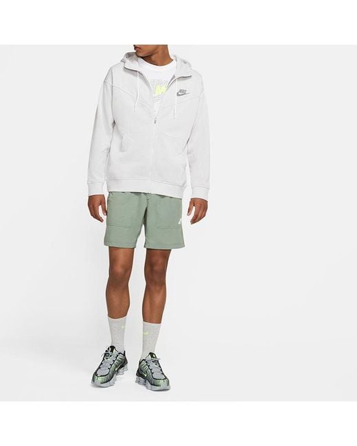 Nike White Sportswear Logo Zipper for men
