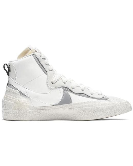 Nike Sacai X Blazer Mid 'white Grey' for Men | Lyst