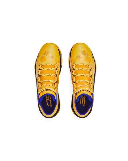 Under Armour Yellow Curry 2 Retro 'double Bang' for men