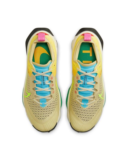 Nike Yellow Zoomx Zegama Trail 'Team Volt' for men