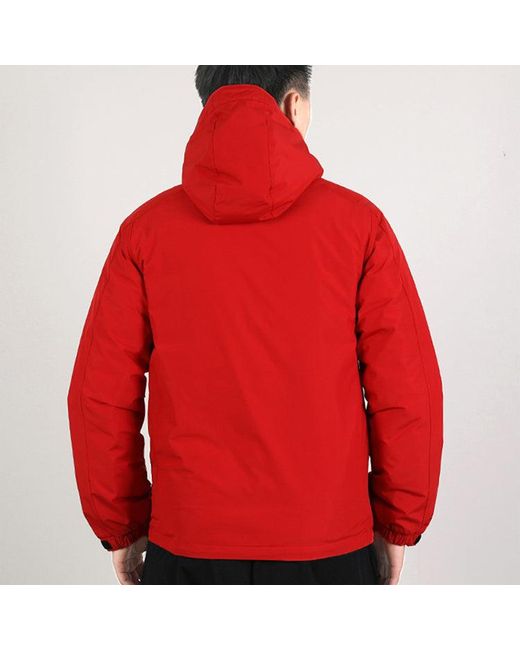 Adidas Red 3St Down Jkt Stay Warm Outdoor Sports Hooded Down Jacket for men