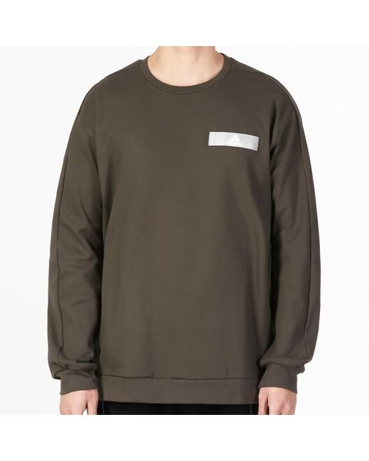 Adidas Green Th Ref Swt Pullover Jerseys Sportswear for men